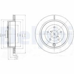DISC FRANA DELPHI BG4267 - Compatibil cu SUBARU