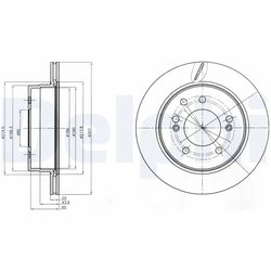 DISC FRANA DELPHI BG4273 - Compatibil cu SSANGYONG