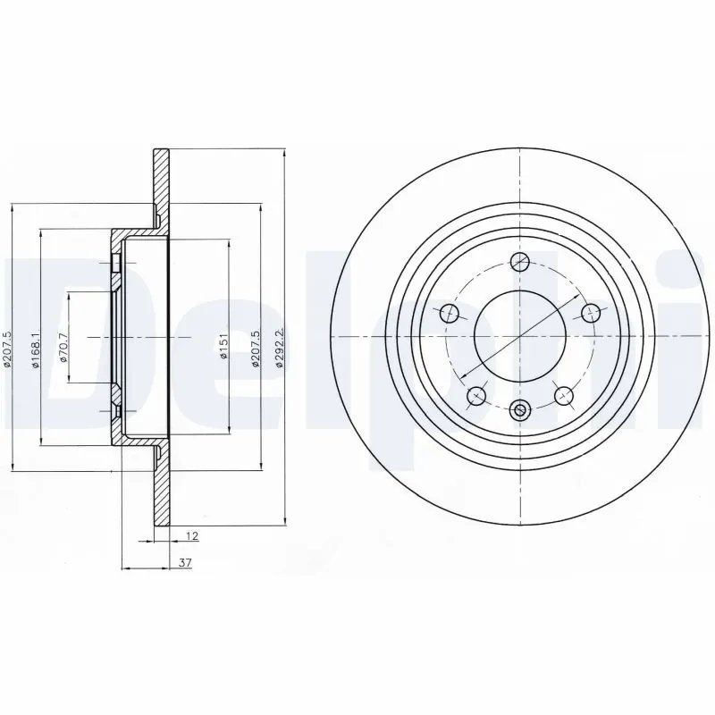 Disc frana Delphi BG4279