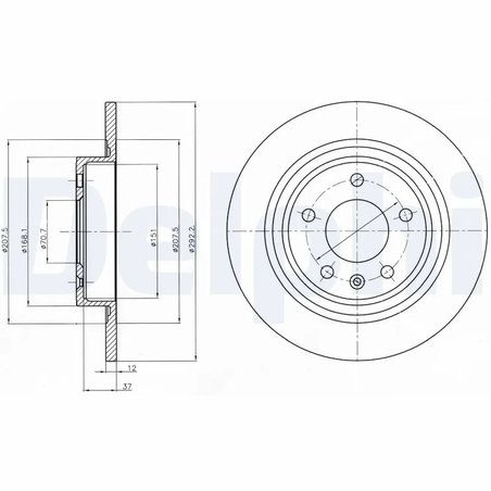 Disc frana Delphi BG4279