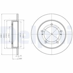 DISC FRANA DELPHI BG4289 - Compatibil cu SUZUKI