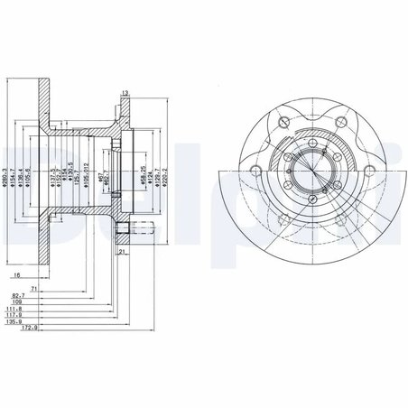 Disc frana Delphi BG429