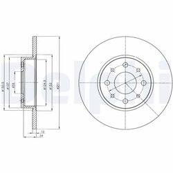 Disc frana Delphi BG4312