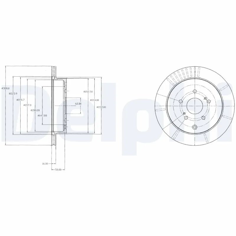 DISC FRANA DELPHI BG4329 - Compatibil cu SUZUKI
