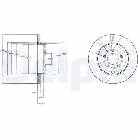 Disc frana Delphi BG4341