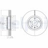 Disc frana Delphi BG4346C