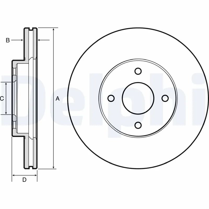 Disc frana Delphi BG4454