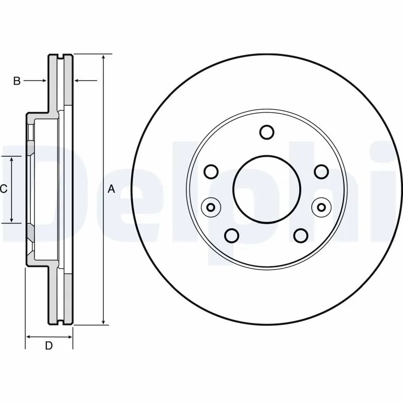 Disc frana Delphi BG4455