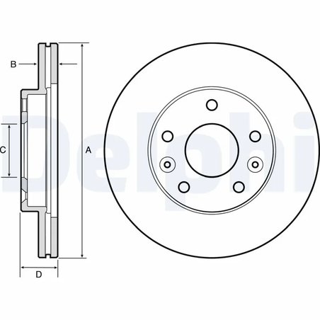 Disc frana Delphi BG4455