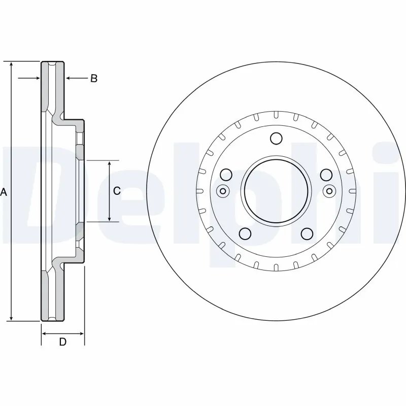 Disc frana Delphi BG4565C