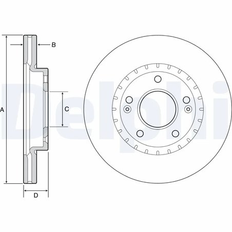 Disc frana Delphi BG4565C