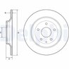 DISC FRANA DELPHI BG4567C - Compatibil cu MAZDA