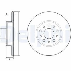 Disc frana Delphi BG4655C