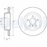 DISC FRANA DELPHI BG4664C - Compatibil cu BMW