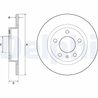 DISC FRANA DELPHI BG4675 - Compatibil cu OPEL, VAUXHALL