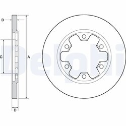 Disc frana Delphi BG4680C