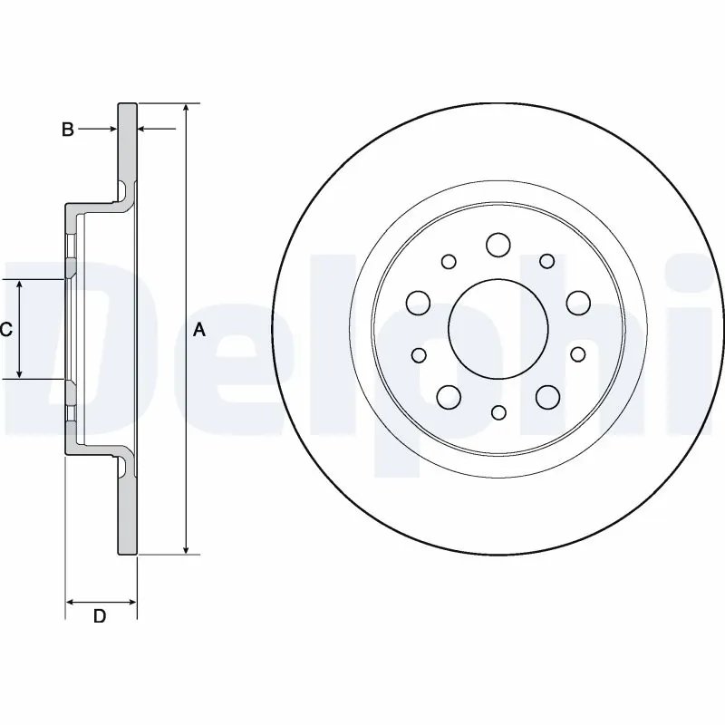 Disc frana Delphi BG4690C