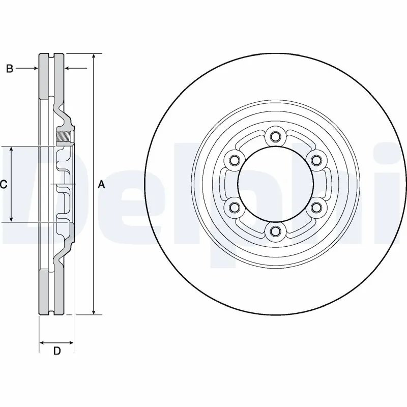 Disc frana Delphi BG4697C