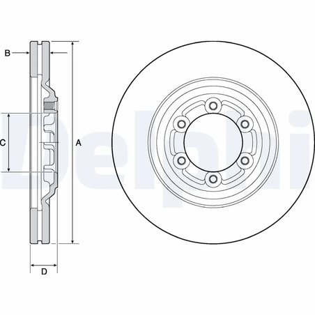 Disc frana Delphi BG4697C