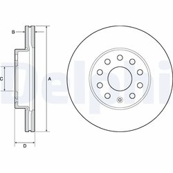 Disc frana Delphi BG4701C
