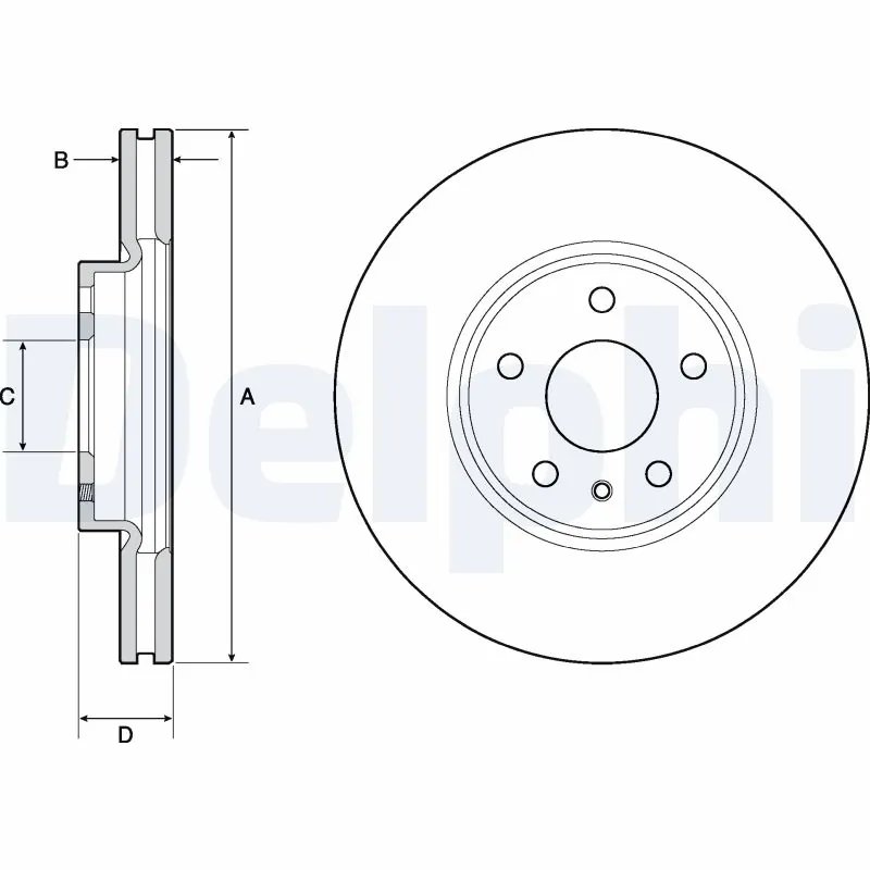 Disc frana Delphi BG4702C