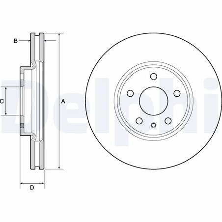 Disc frana Delphi BG4702C