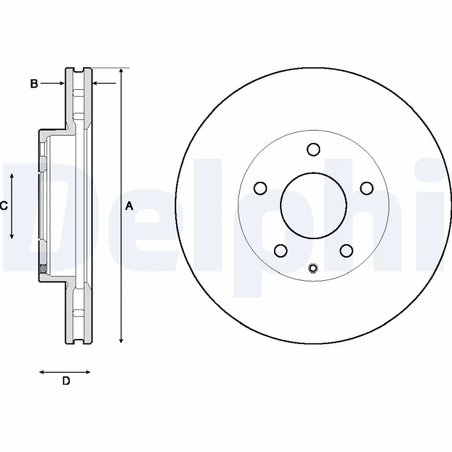 Disc frana Delphi BG4712C