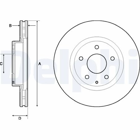 Disc frana Delphi BG4713C