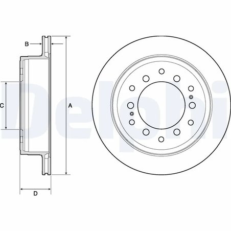 Disc frana Delphi BG4747C