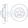 Disc frana Delphi BG4753C