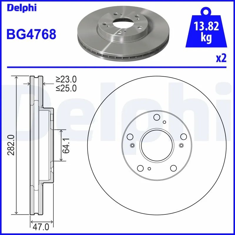 Disc frana Delphi BG4768