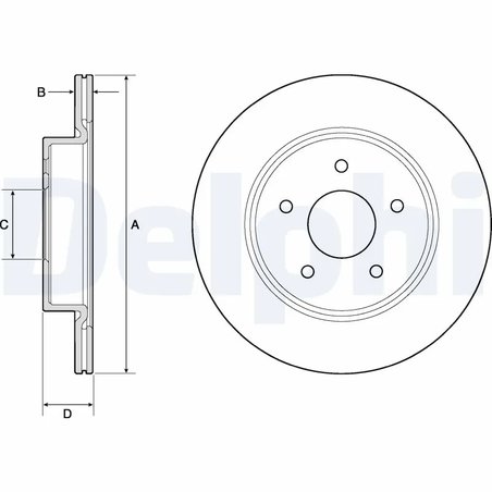 Disc frana Delphi BG4779C