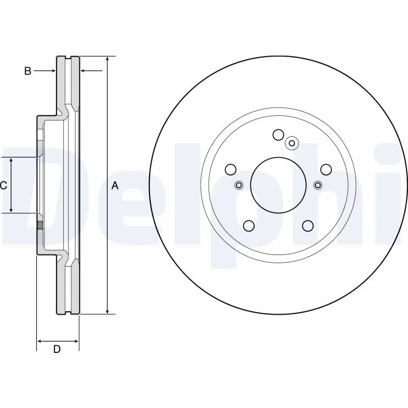 Disc frana Delphi BG4785C