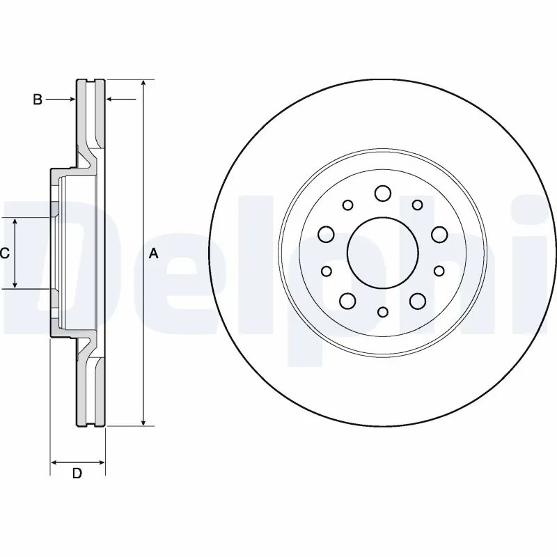 Disc frana Delphi BG4797C