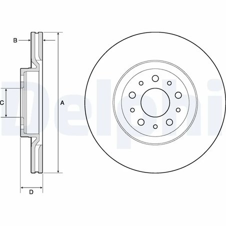 Disc frana Delphi BG4797C