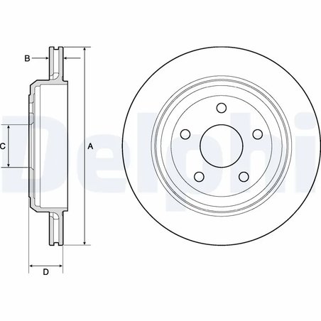Disc frana Delphi BG4802C