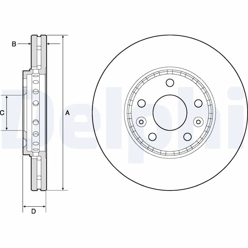 Disc frana Delphi BG4815C