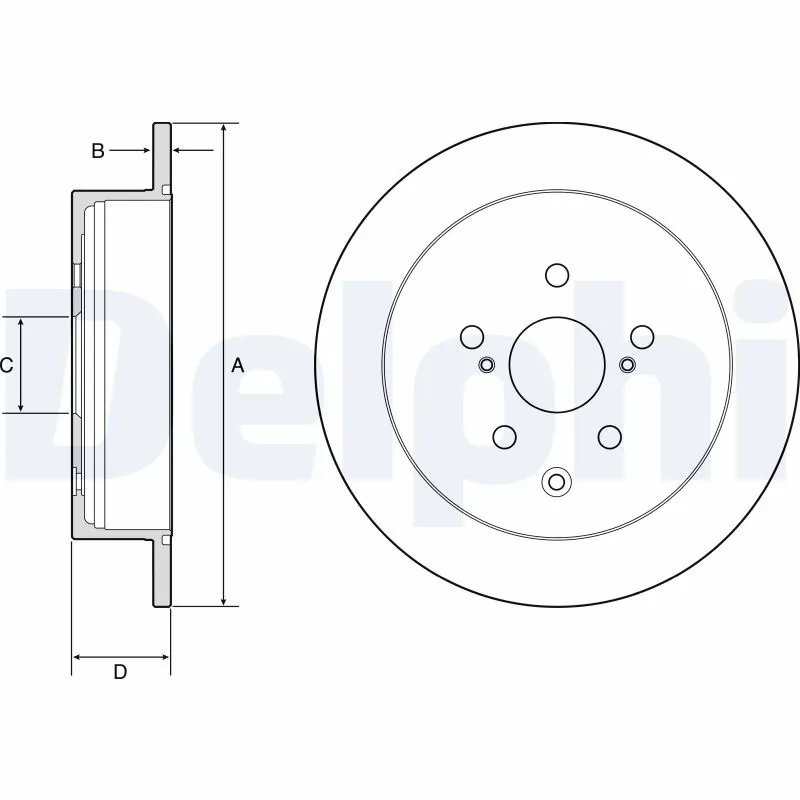 Disc frana Delphi BG4919C