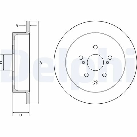 Disc frana Delphi BG4919C