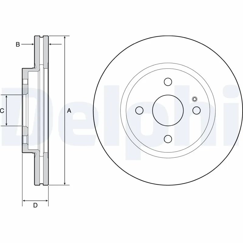 Disc frana Delphi BG4942C