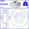 DISC FRANA DELPHI BG5022C - Compatibil cu SKODA