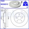 DISC FRANA DELPHI BG5051C - Compatibil cu SUZUKI, TOYOTA