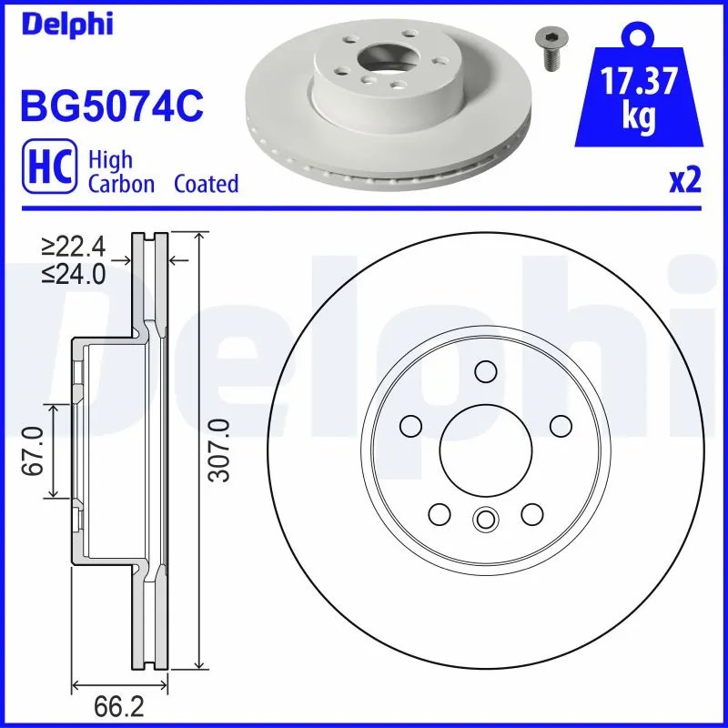 Disc frana Delphi BG5074C