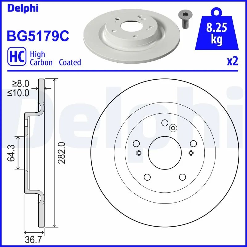 Disc frana Delphi BG5179C