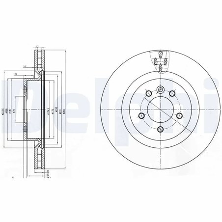 Disc frana Delphi BG9007C