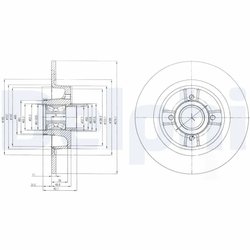 Disc frana Delphi BG9029RS