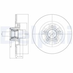 Disc frana Delphi BG9113RSC