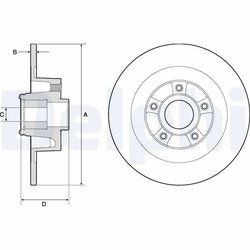Disc frana Delphi BG9135RS