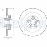 DISC FRANA DELPHI BG9138RS - Compatibil cu RENAULT