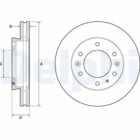 Disc frana Delphi BG9140C